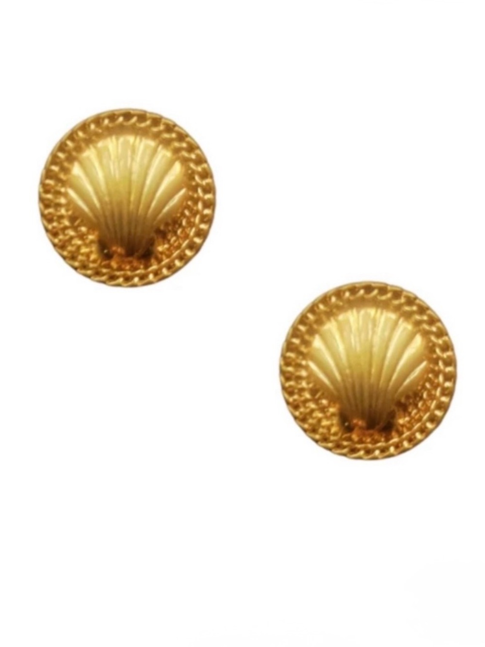 Gold Shell Earrings by Neely Phelan. Brand new!